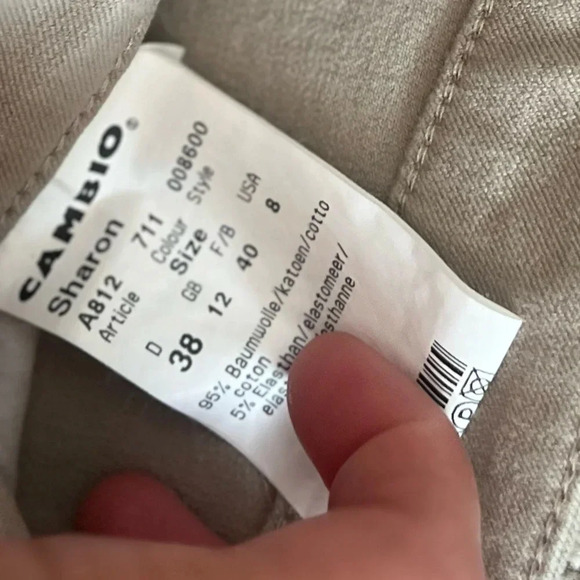 Women’s CAMBIO US size 8 tan jeans in excellent like-new condition - Picture 4 of 4